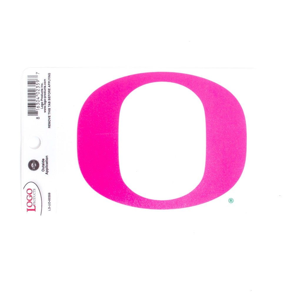 Classic Oregon O, Logo Brand, Pink, Decal - Outside Application, Home & Auto, 4", Vinyl, Outside application, 765807